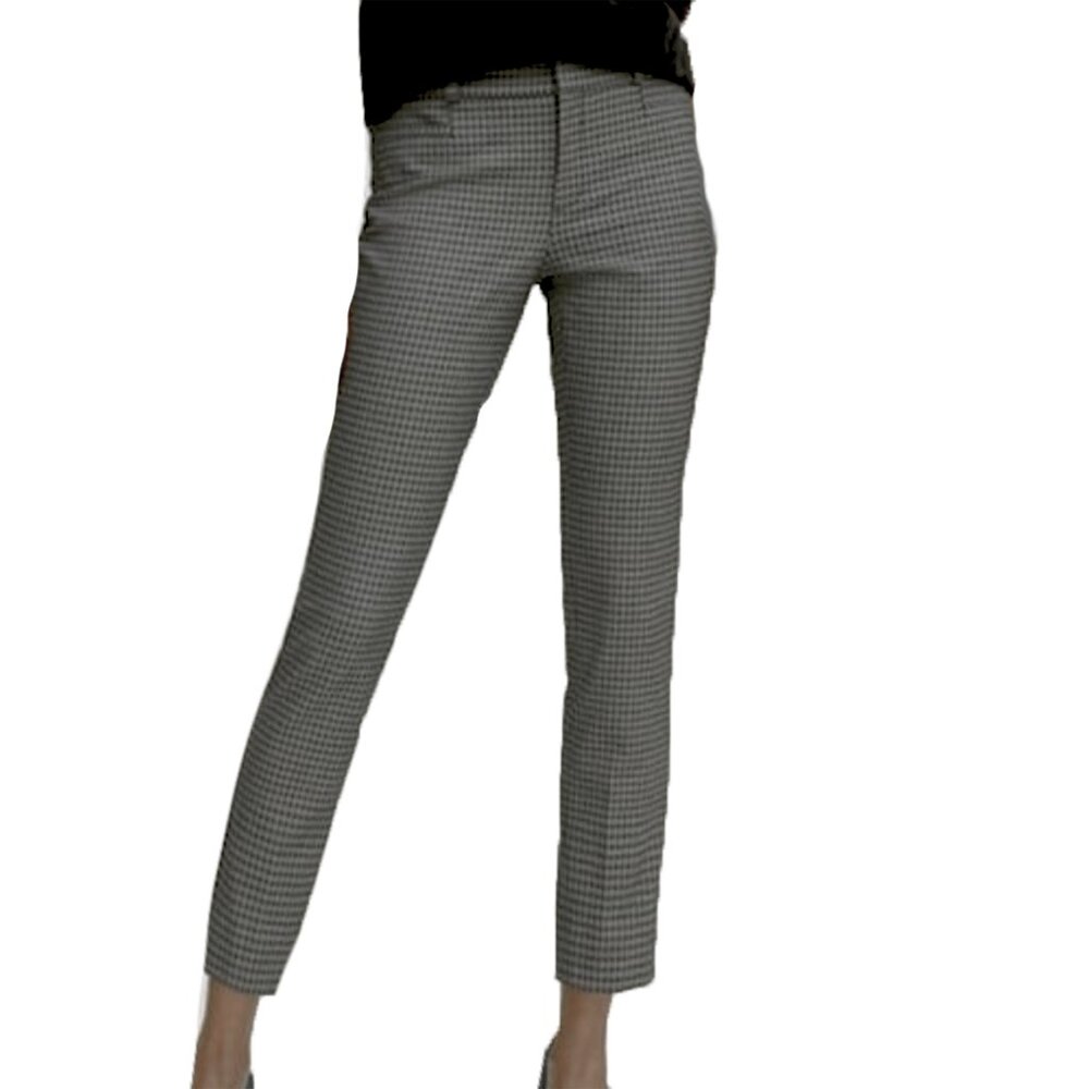 Banana Republic Women’s Size 16 plaid Gray Sloan Dress Pants Trousers